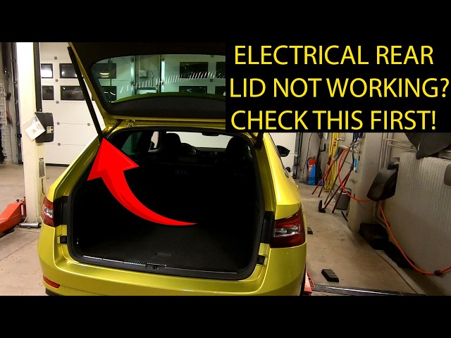 HOW TO MAYBE FIX A NON WORKING ELECTRICAL TAILGATE ON SKODA/VW