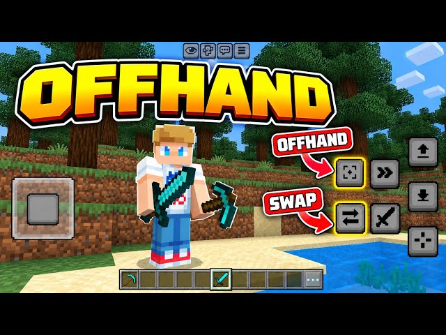 I Added OFFHAND to Minecraft Bedrock on Android