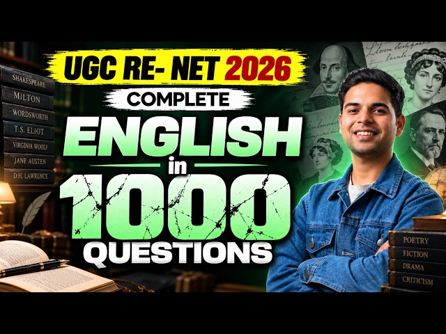 UGC RE-NET 2026 | English Literature in 1000 Questions | Complete Revision
