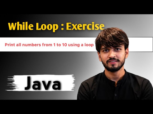 Print Numbers from 1 to N Using While Loop in Java | Java While Loop Tutorial for Beginners #java