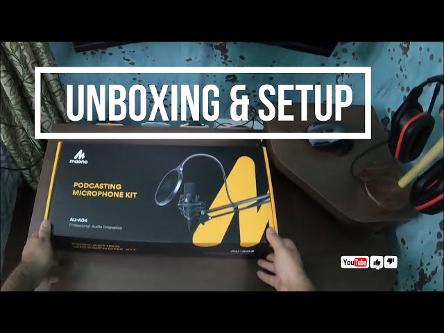 Maono AU-A04 condenser microphone | UNBOXING | | SETUP| |AUDIO TEST |