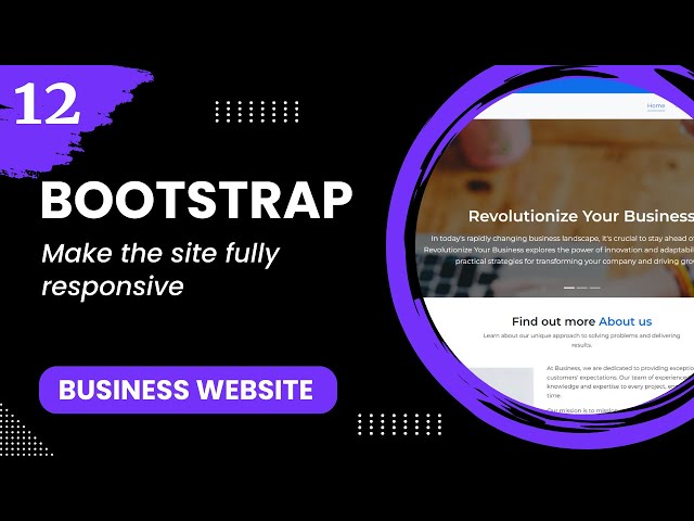 Bootstrap 5 #12 - Make the site fully responsive