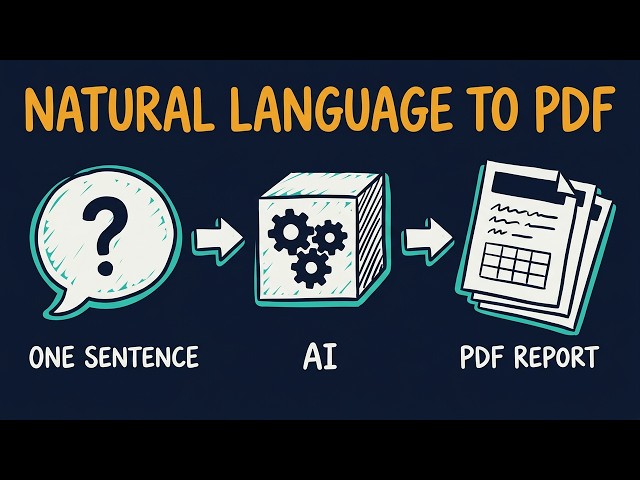 Ask Your Database Anything: Printable PDF Reports From One Sentence