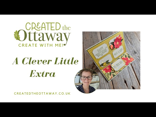 A Simple Z-Fold Card With a Clever Little Extra! | Papercraft Tutorial@createdtheottaway