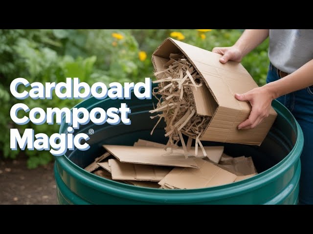 Your Ultimate Guide to Turning Cardboard Waste Into Rich, Fertile Compost..