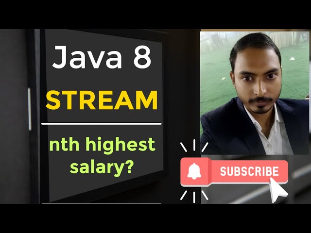 how to find nth highest salary in java 8 streams | java 8 stream practice problem |student technique