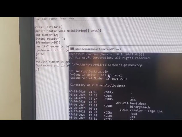 java file creation and  execution