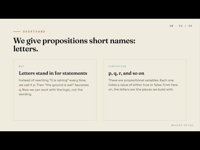 Propositions & Logical Connectives Explained Simply (Discrete Math Video 2)