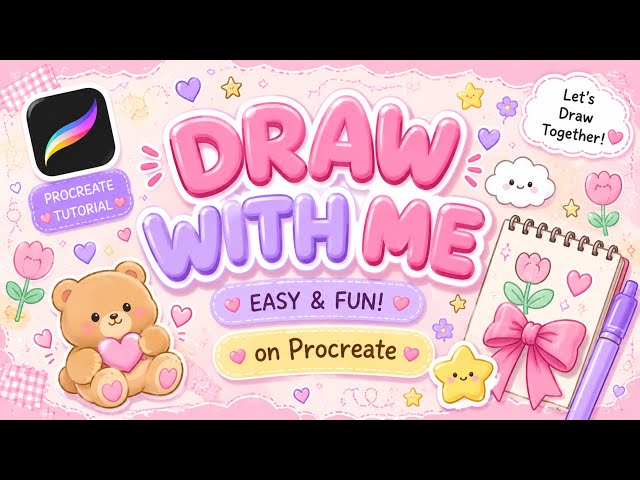 Draw With Me 🎨✨ | Easy & Fun Procreate Tutorial | By Dharni