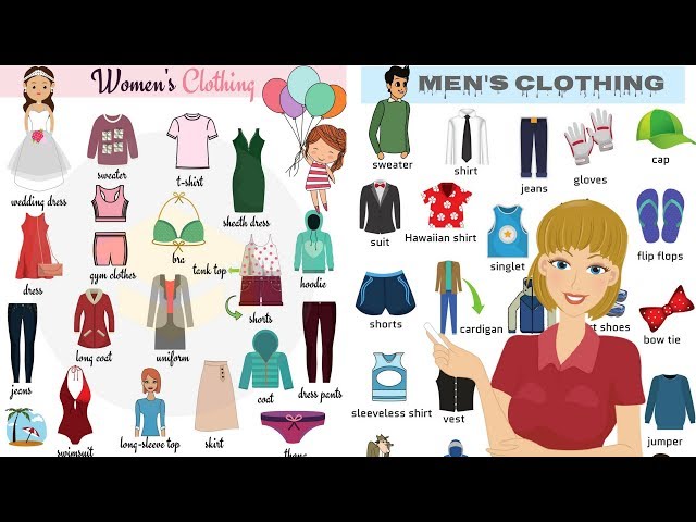 Learn 100+ Items of Clothing in English in 15 Minutes
