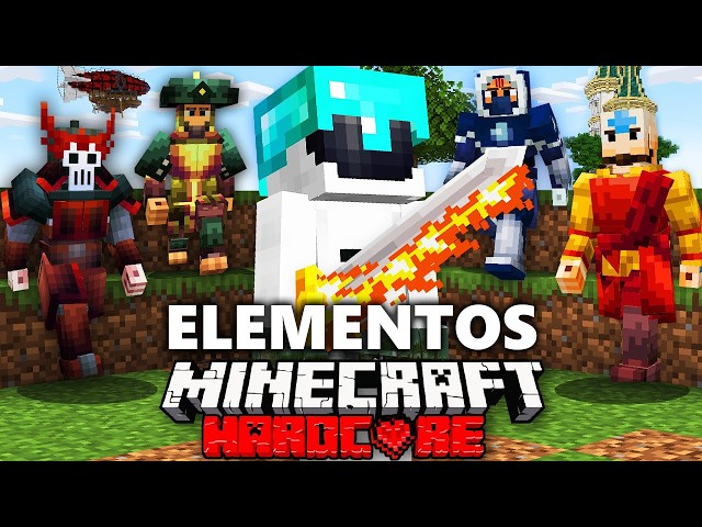 100 Players Simulate the Minecraft Elemental Tournament
