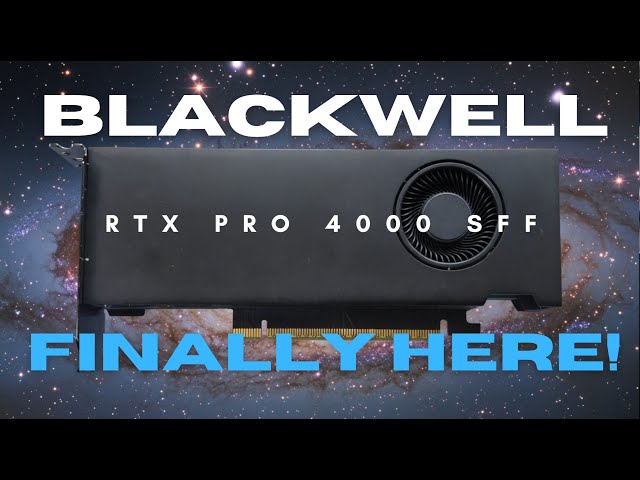 Finally Tiny RTX 4000 BLACKWELL SFF is Here! - How much better is it?