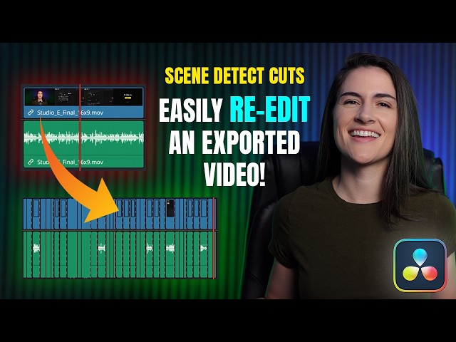 Automatically Cut an Exported Video (Detect Scene Cuts Tool in DaVinci Resolve) | Editing Trips 2026