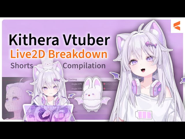 Kithera Vtuber: Live2d Breakdown Compilation