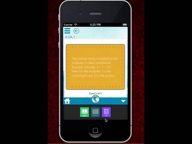 Demo of Common Core Library app on iPhone