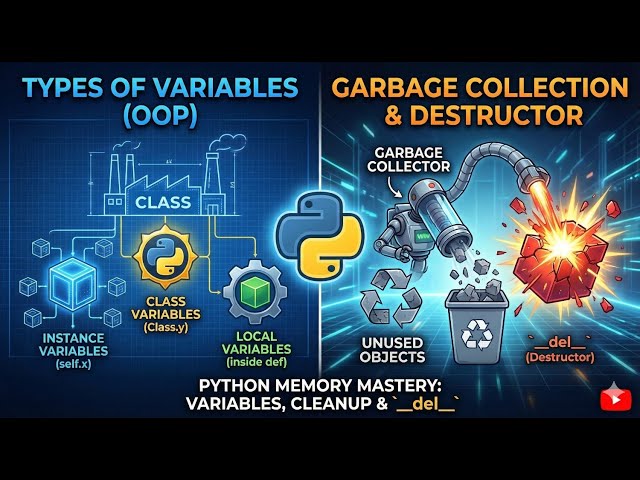 Types of Class Variables and Garbage Collection in Python | Python Series #21