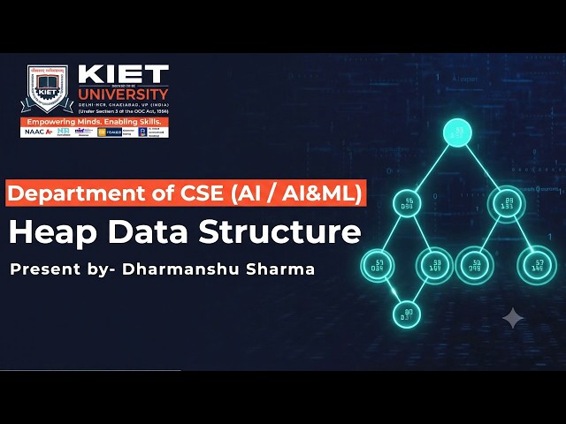 Heap Data Structure | Prof. Dharmanshu Sharma
