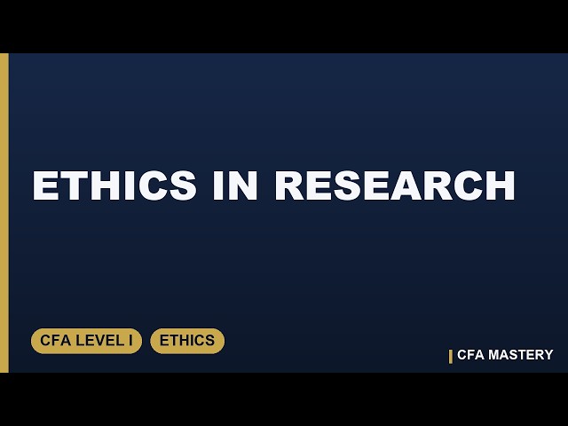 Ethics in Research: Analyst Independence From Investment Banking | CFA Level I Ethics (2026)