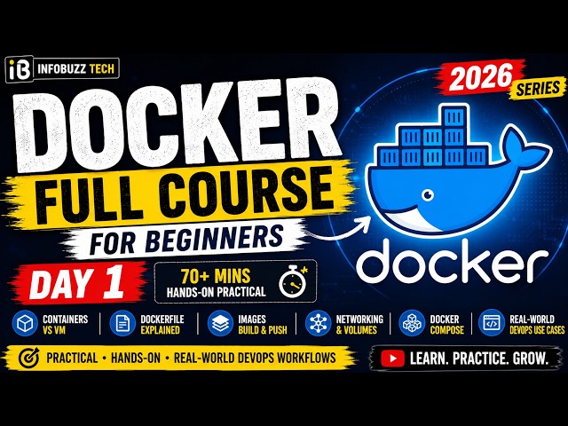 Docker Full Course – DAY 1 | Docker Complete Tutorial for Beginners