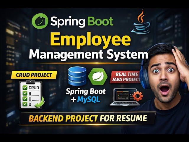 Employee Management System Project in Spring Boot | CRUD + JPA + MySQL | Complete Tutorial #java