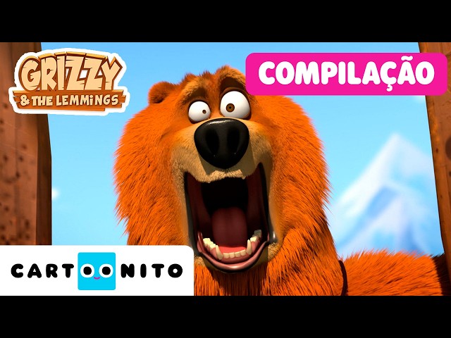 Grizzy e os Lemingues |  50 Minutos de caos sem parar!  🐻🚀 | MEGA COMPILAÇÃO | Cartoonito