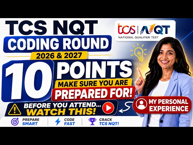 TCS NQT Coding Round 2027 | Mistakes No One Tells You About 😱 | Crack TCS Coding Round Like a Pro
