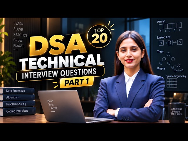 🔥 20 Data Structures Interview Questions You MUST Know| Asked in Technical Interview #datastructures