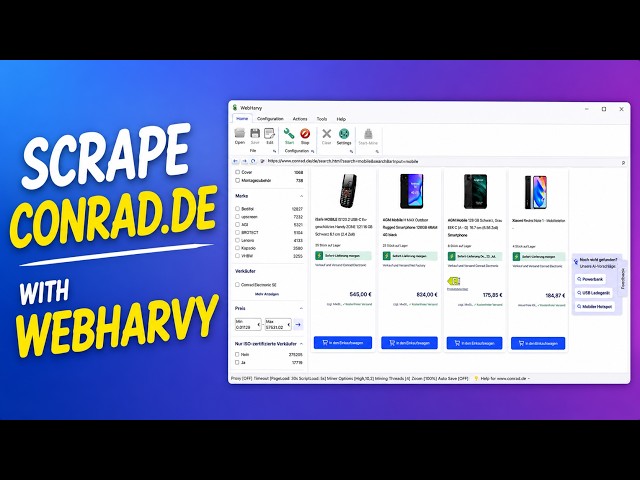 Scrape Conrad.de Product Data to Excel (Step-by-Step Guide)