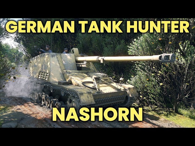 Nashorn Tank Destroyer Gameplay - 88mm PaK43 Gun | Enlisted