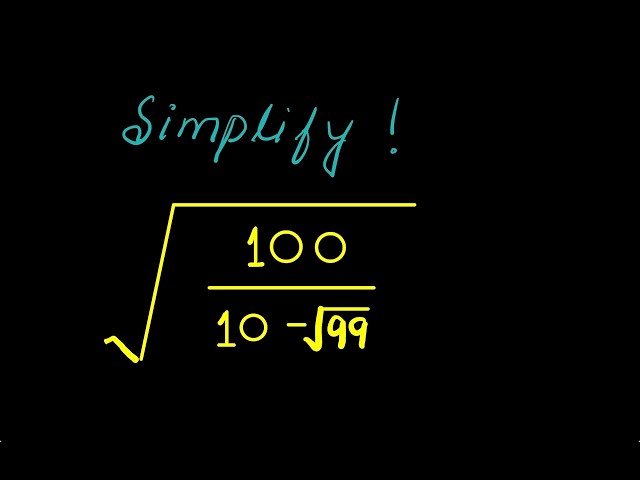 Math Olympiad | Germany | Nice radical question | Simplify
