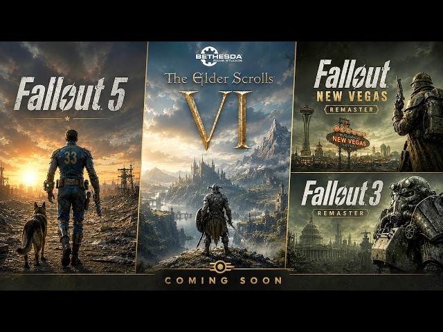 Fallout 5 Official Reveal, The Elder Scrolls 6, Fallout New Vegas Remaster & Bethesda Roadmap