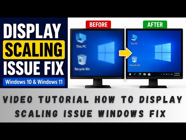 Display Scaling Issue Windows Fix | Fix Blurry Apps & Wrong Screen Size