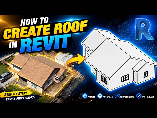 How to Create Roof in Revit | Complete Roof Modeling Tutorial for Beginners#revit #bim #roof #house