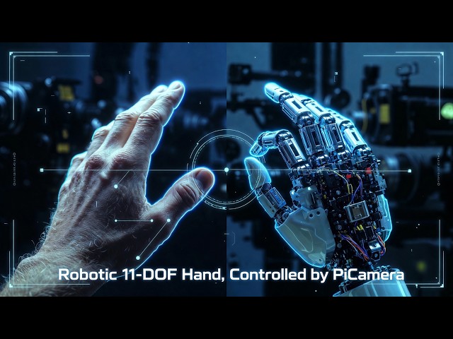 Robotic 11 DOF Hand Poser w Color Object Detection