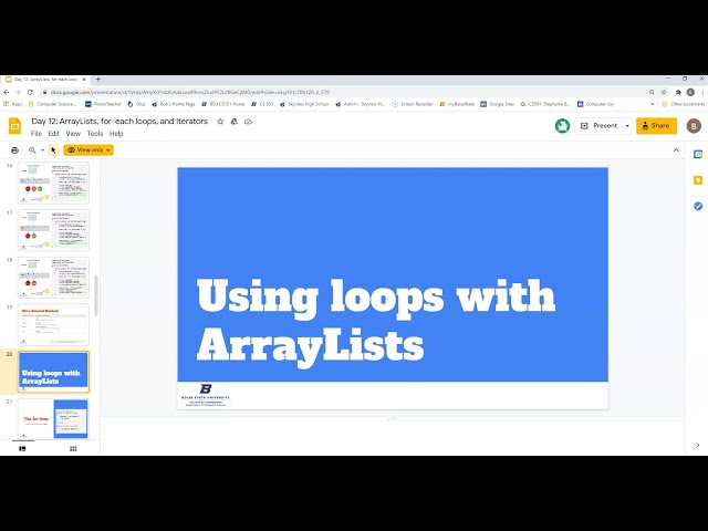 ArrayList, forEachLoops, and Iterators