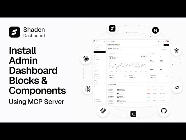 Let's Use ShadcnDashboard.dev MCP Server | Install UI Block & Components Using Code Editor's