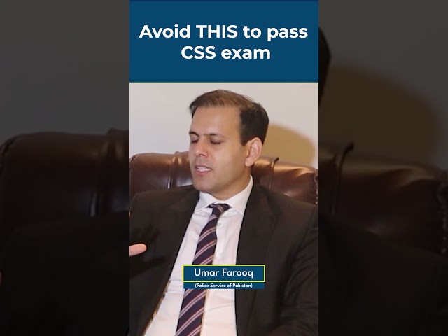Avoid This to Pass CSS Exam | Tips by Mr. Umar Farooq(Police Service of Pakistan) | Officers Academy