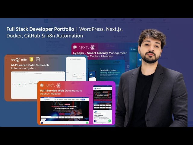 Full Stack Developer Portfolio | WordPress, Next.js, Docker, GitHub & n8n Automation