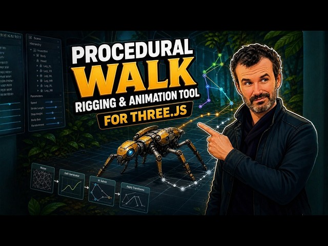 Procedural Walk Rigging & Animation Tool for Three.JS