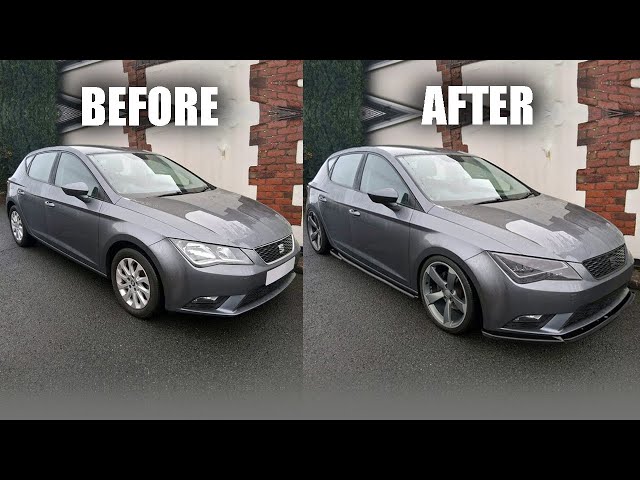 Modifying a Seat Leon MK3 in 5 minutes on Photoshop (Virtual Tuning)