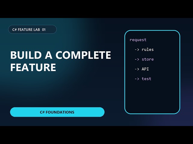 Build Your First Complete C# Feature - Not Just an Endpoint