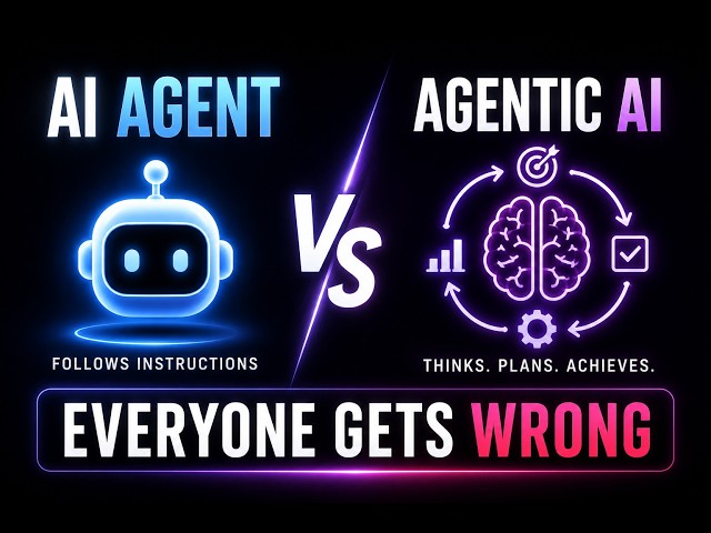 The Difference Everyone Misses: AI Agent vs Agentic AI