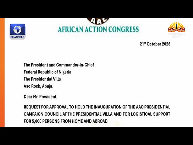 AAC Requests Presidential Villa For Campaign Launch +More | Top Stories