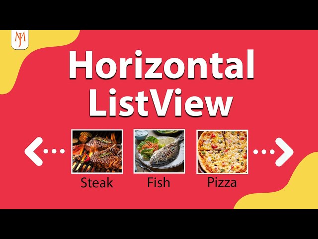 Flutter Horizontal ListView | Scrollable Row