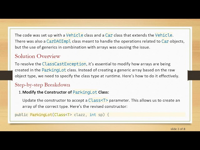 Understanding ClassCastException in Java Generics