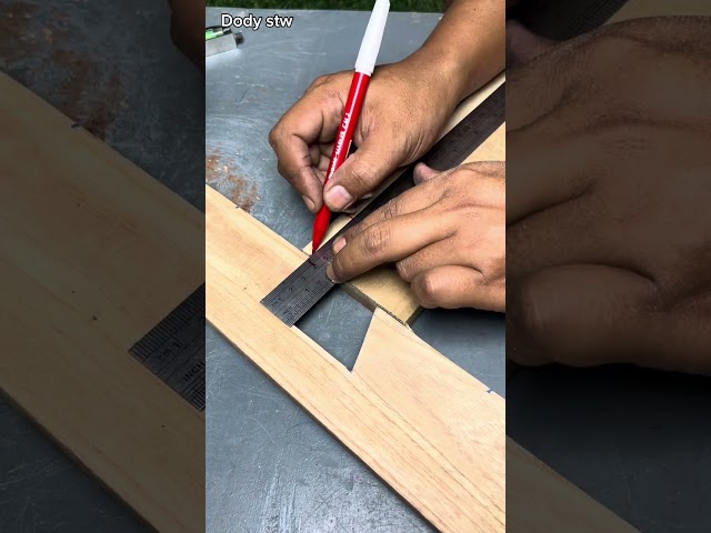 Bird tail type connection trick ✅ #tutorial #woodworking #woodscraft #diy #tipsntricks #shortvideo