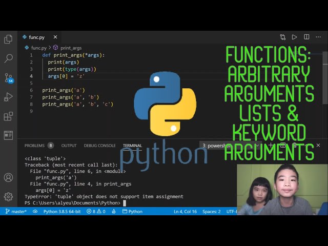 How to Code PYTHON: *Functions: Arbitrary Argument Lists and Keyword Arguments*