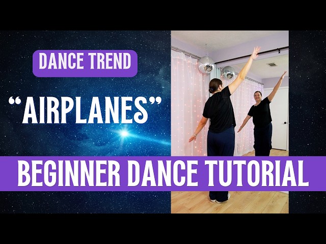 "Airplanes - B.o.B ✈️ BEGINNER DANCE TUTORIAL ✈️ Step-by-Step, Back-view ✈️ Easy Dance Trend!