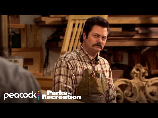NO ONE Knows Woodworking Like Ron Swanson | Parks and Recreation