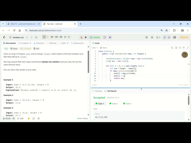 Two Sum   LeetCode  Blind75
